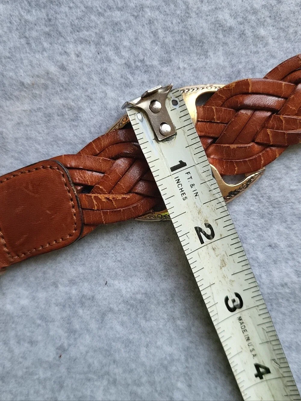 Italian Leather Belt Mens 36/90 Black Crocodile Embossed Gunmetal Handmade Italy